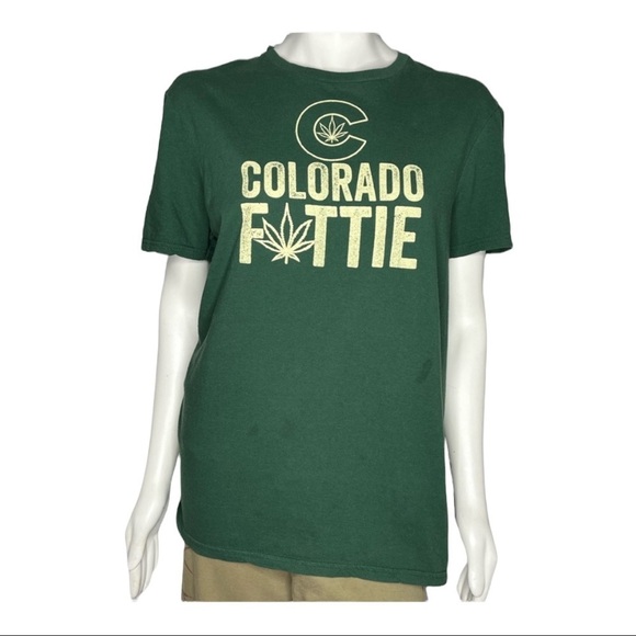The Concert Tee District Cannabis Colorado Fattie Imperfection T-shirt Sz Large - Picture 1 of 6